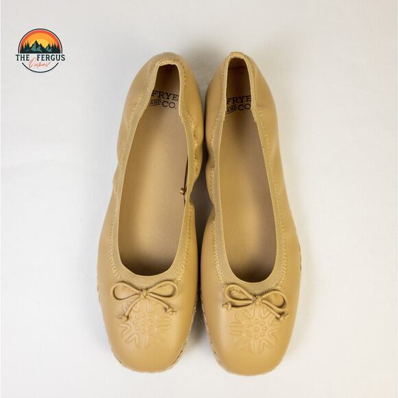 Frye and Co Willow Ballet Flat Set Of 2 Tan Navy Espadrilles Slip On Women Sz 10 - Picture 10 of 16
